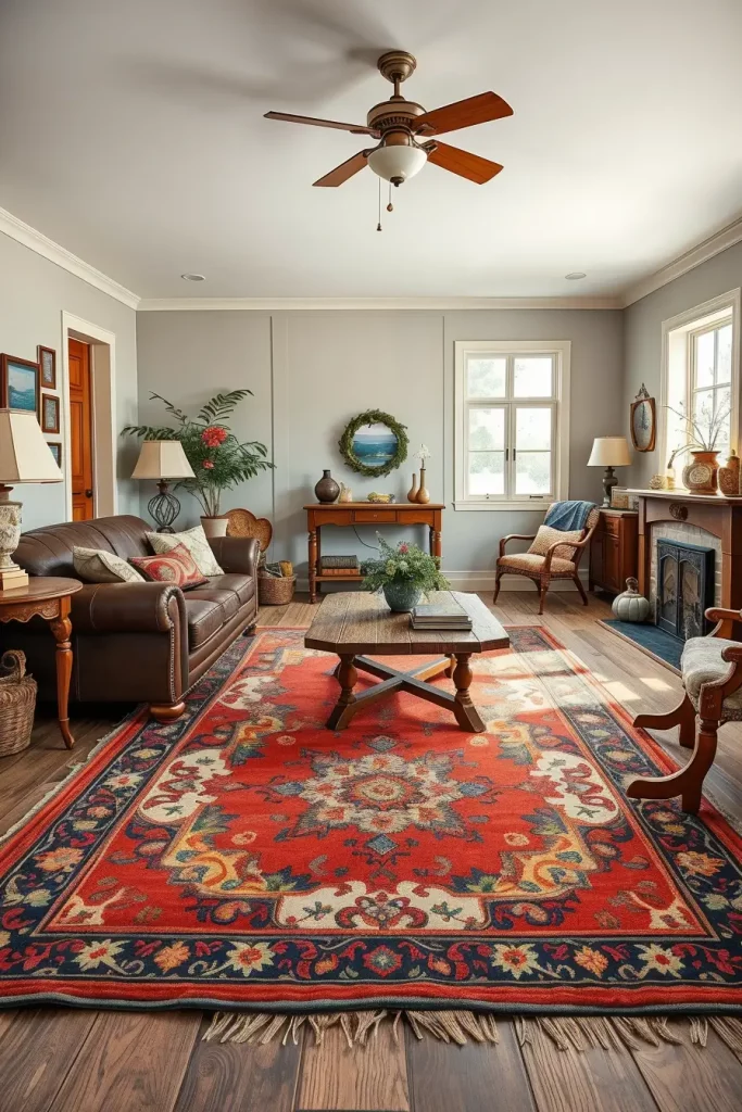 63 Creative Farmhouse Living Room With Antique Textures