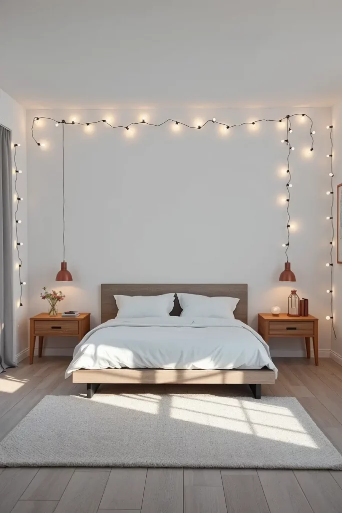 60 Christmas Lights in the Bedroom 2025: Magical and Cozy Holiday Ideas