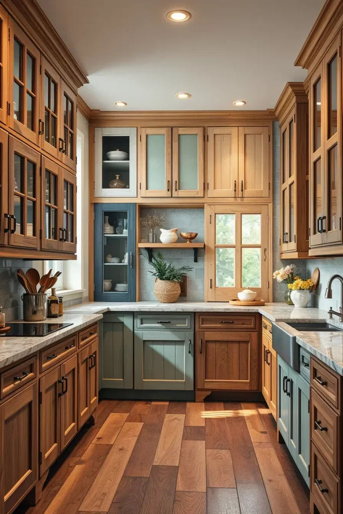 62 Eclectic Kitchen Design with Natural Textures
