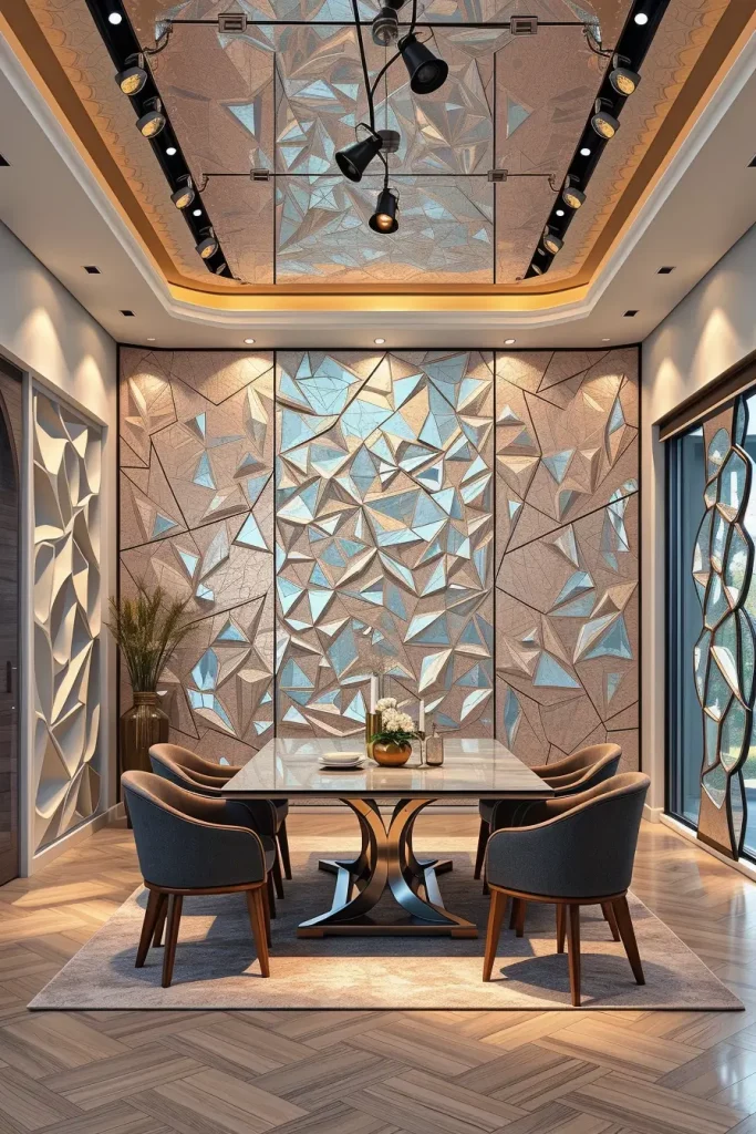 62 Dining Room Accent Wall in a Surreal-Style