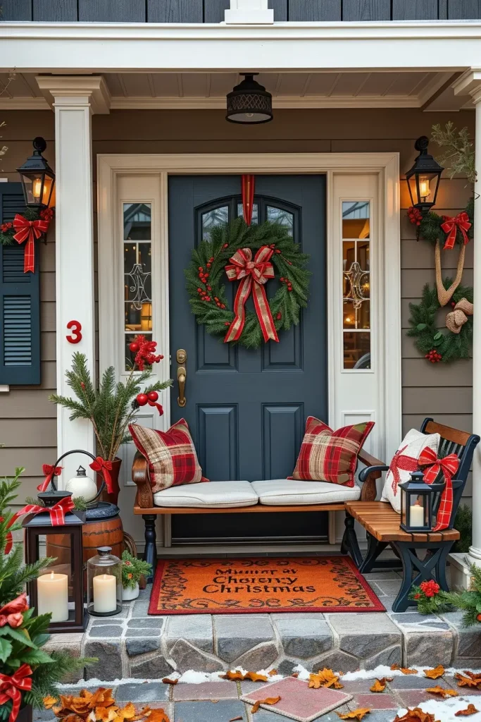 62 Christmas Wreaths for Front Door Ideas 2025 to Transform Your Holiday Decor