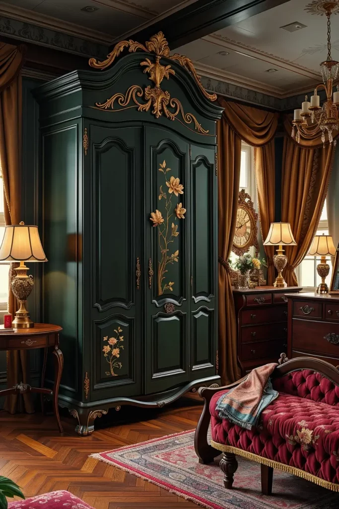 65 Vintage Bedroom with Hand-Painted Furniture Ideas for Timeless Charm