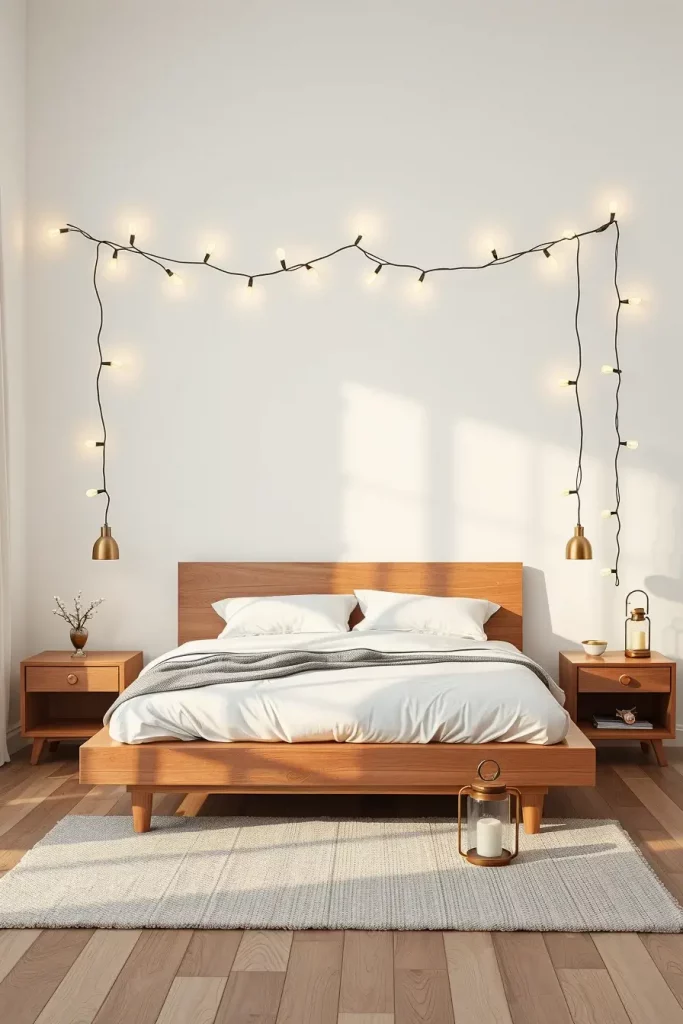 60 Christmas Lights in the Bedroom 2025: Magical and Cozy Holiday Ideas
