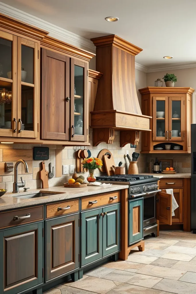 62 Eclectic Kitchen Design with Natural Textures