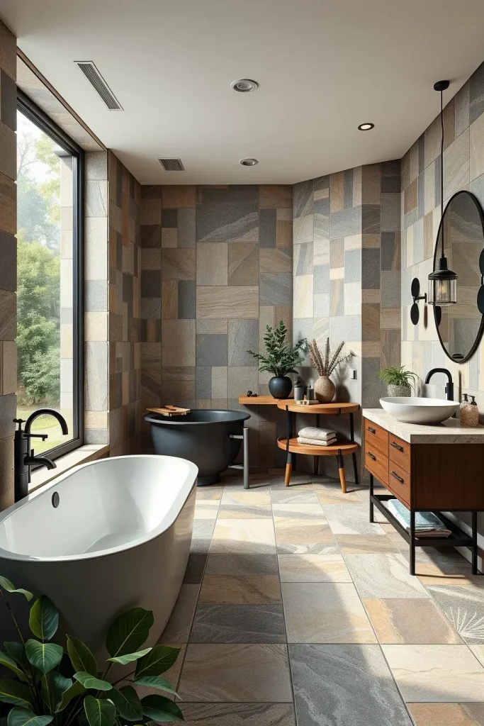 64 Luxury Bathroom Tile Idea for Elegant and Timeless Designs