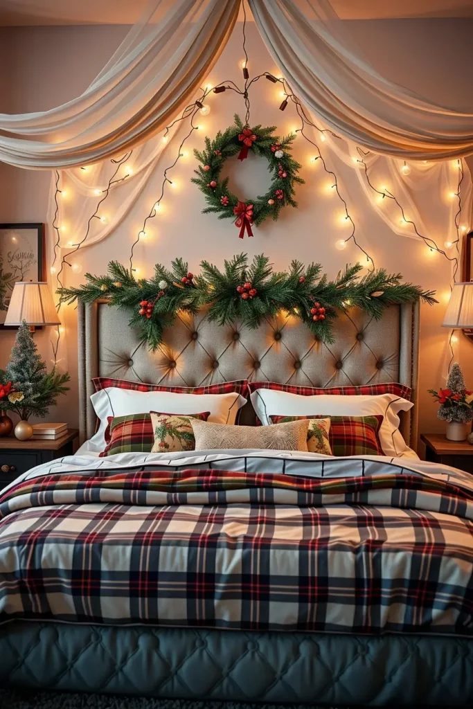 62 Christmas Bedroom Decor Ideas 2025: Cozy & Modern Holiday Inspiration