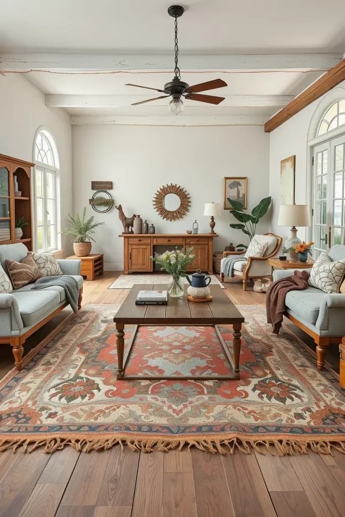 64 Rustic Farmhouse Living Room Ideas for a Cozy and Timeless Home