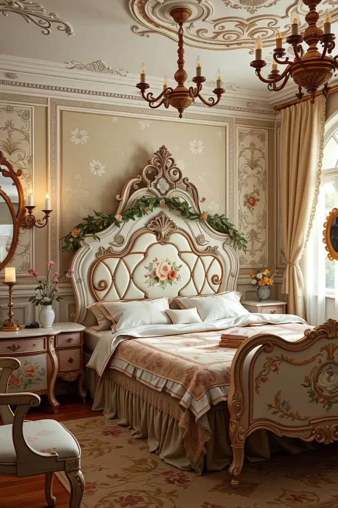 65 Vintage Bedroom with Hand-Painted Furniture Ideas for Timeless Charm