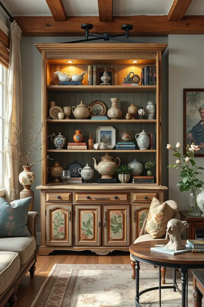 62 Rustic Farmhouse Maximalist Living Room Decor Ideas