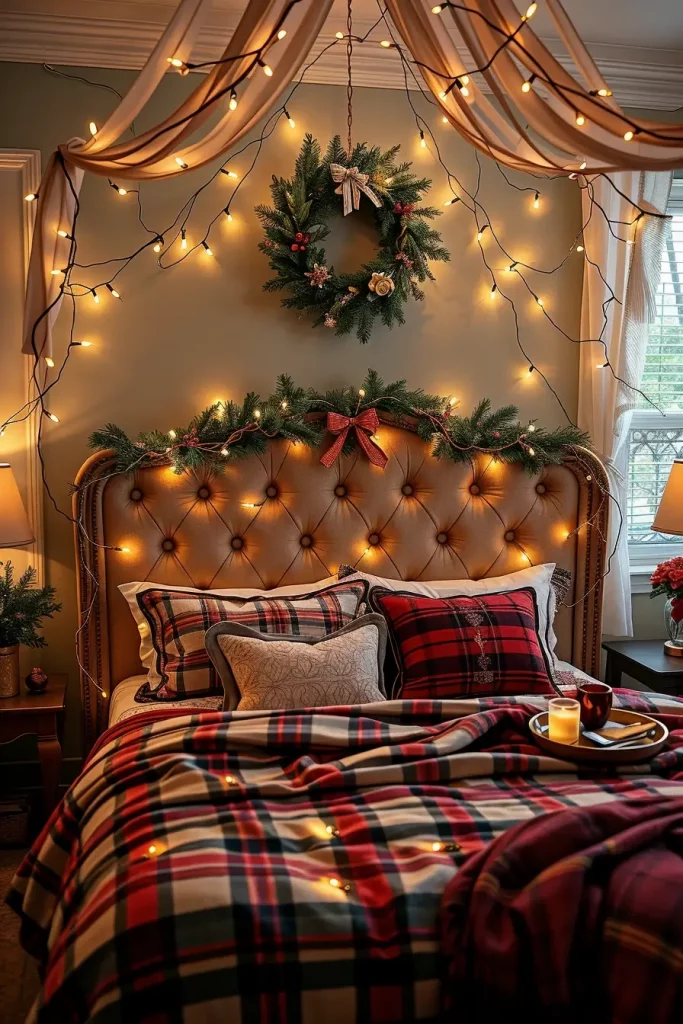 62 Christmas Bedroom Decor Ideas 2025: Cozy & Modern Holiday Inspiration