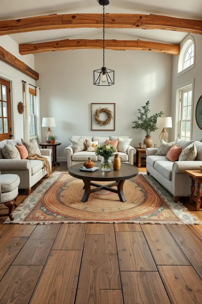 64 Rustic Farmhouse Living Room Ideas for a Cozy and Timeless Home