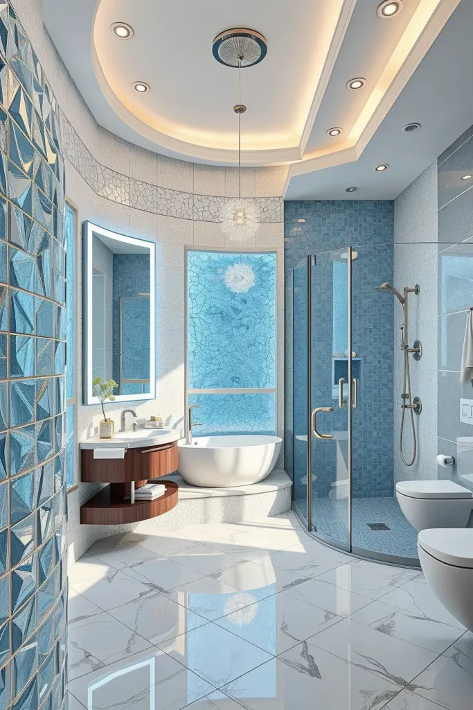 64 Luxury Bathroom Tile Idea for Elegant and Timeless Designs