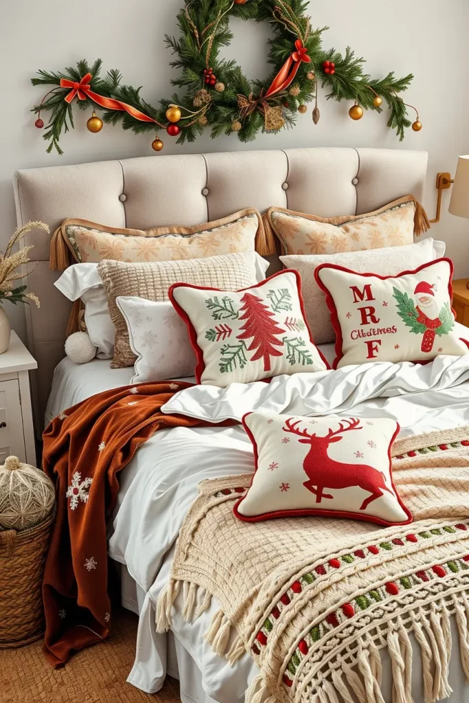 62 Christmas Bedroom Decor Ideas 2025: Cozy & Modern Holiday Inspiration