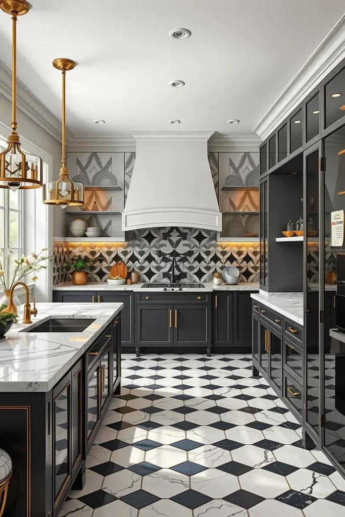 65 Art Deco Revival Kitchen Décor Ideas for a Glamorous Modern Home