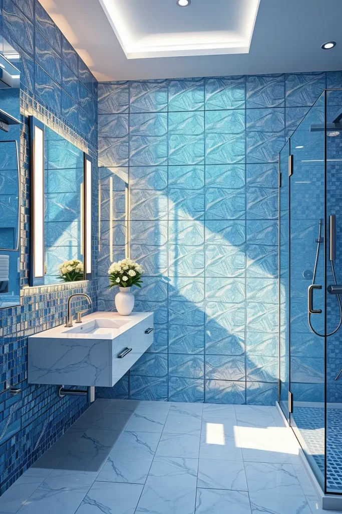 64 Luxury Bathroom Tile Idea for Elegant and Timeless Designs