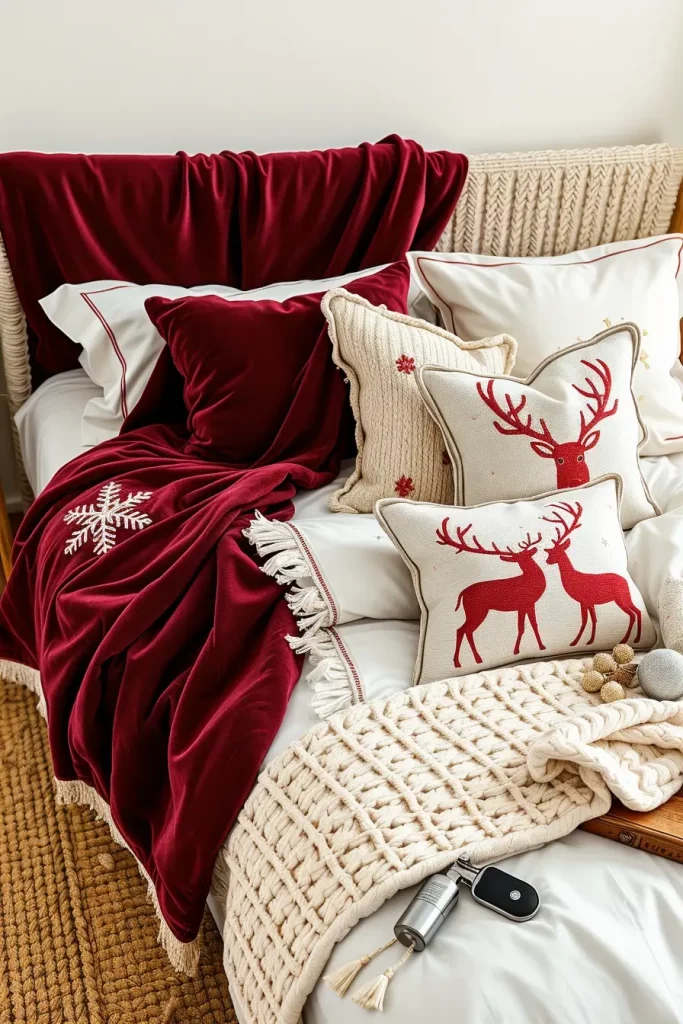 62 Christmas Bedroom Decor Ideas 2025: Cozy & Modern Holiday Inspiration