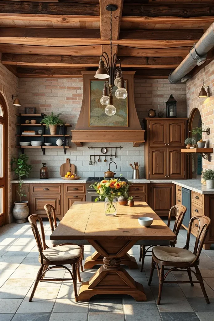 62 Eclectic Kitchen Design with Natural Textures