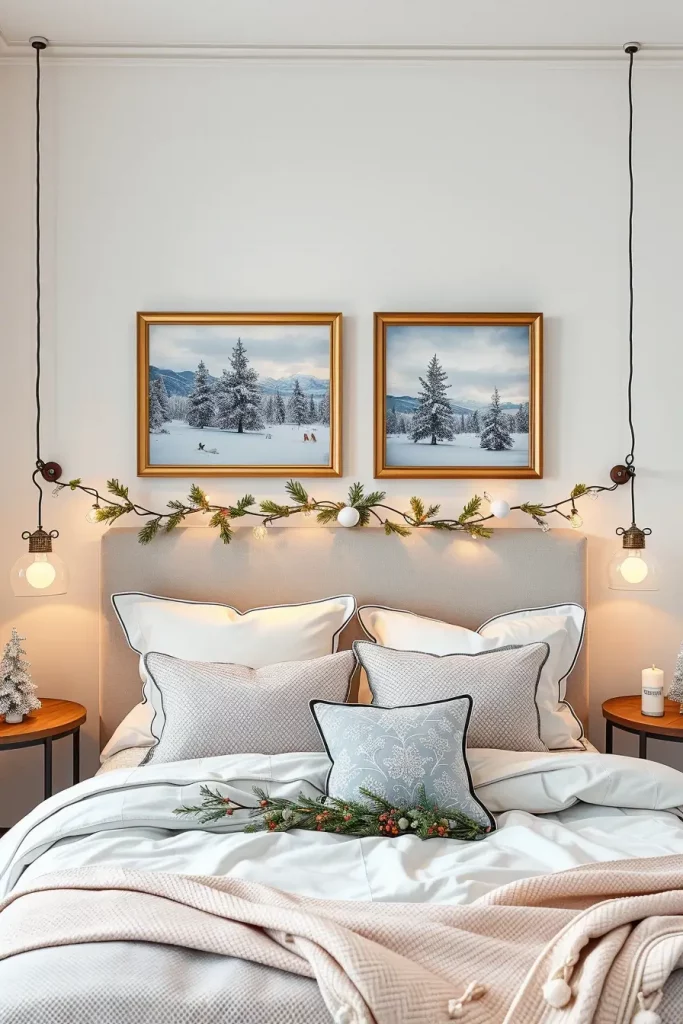 62 Christmas Bedroom Decor Ideas 2025: Cozy & Modern Holiday Inspiration