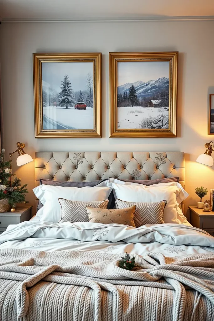 62 Christmas Bedroom Decor Ideas 2025: Cozy & Modern Holiday Inspiration