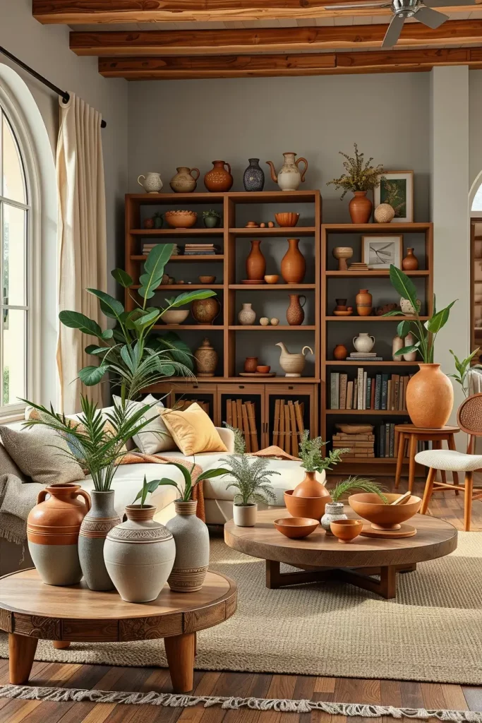 63 Eclectic Living Room Design with Natural Textures