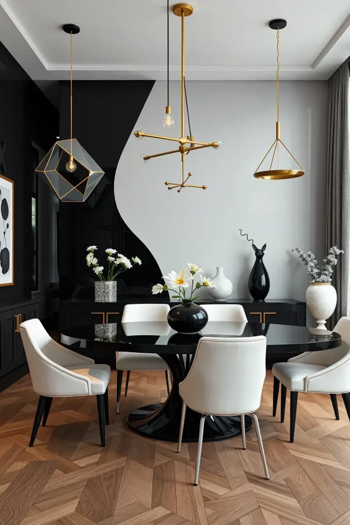 62 Dining Room Accent Wall in a Surreal-Style