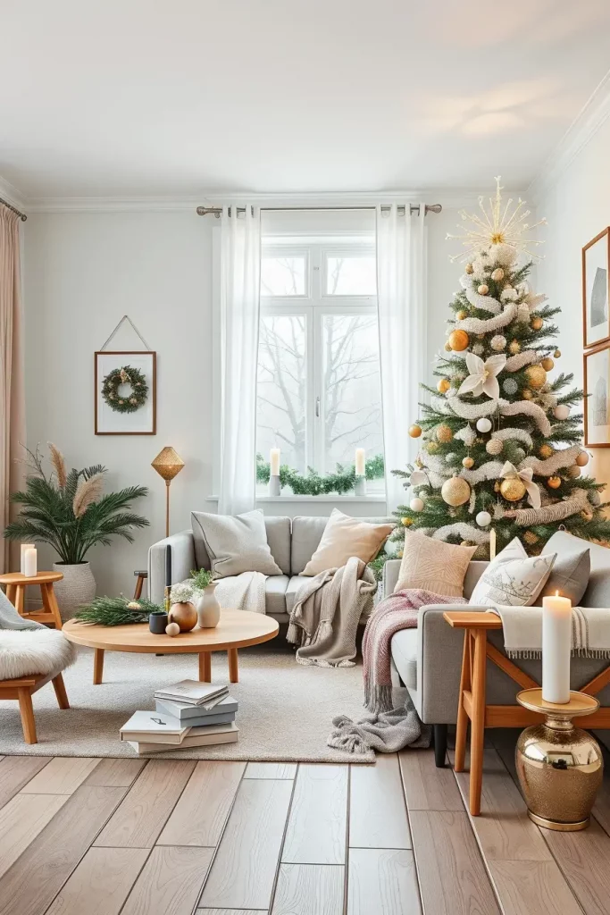 64 Apartment Christmas Decor Ideas 2025 to Transform Small Spaces into Festive Homes