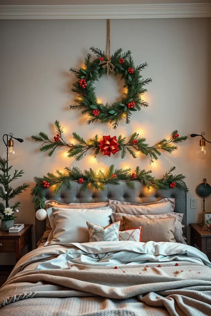 62 Christmas Bedroom Decor Ideas 2025: Cozy & Modern Holiday Inspiration