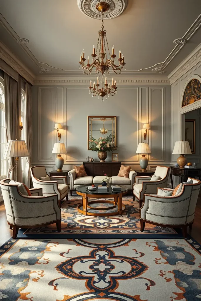 64 Stunning Art Deco Revival Living Room Décor Ideas for Glamorous Interiors