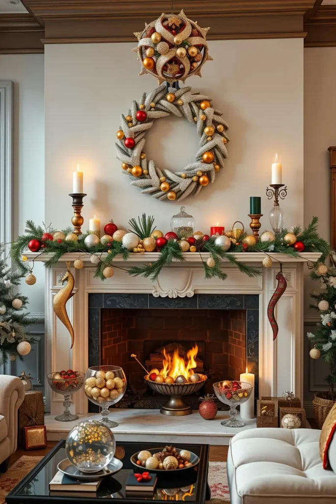 64 Christmas Fireplace Decor Ideas 2025 to Make Your Holiday Warm and Stylish