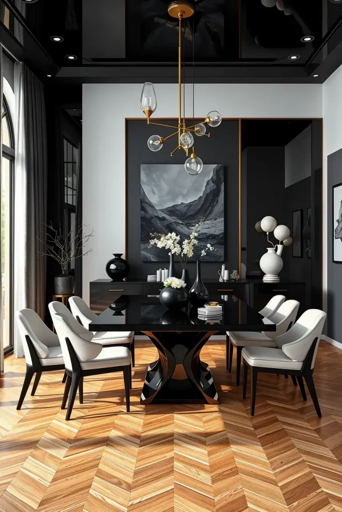 62 Dining Room Accent Wall in a Surreal-Style
