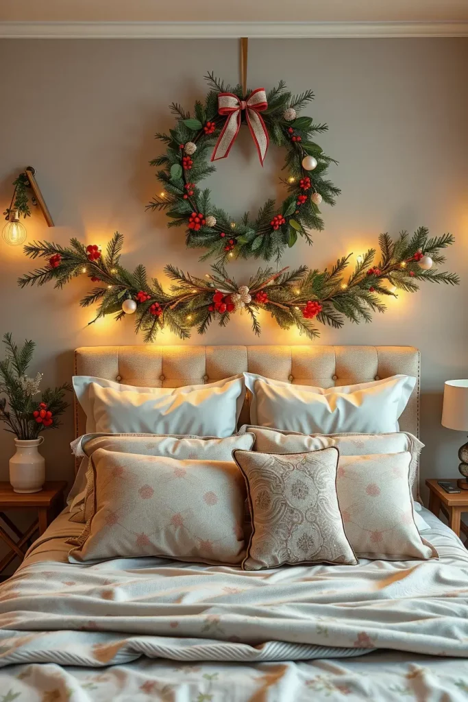 62 Christmas Bedroom Decor Ideas 2025: Cozy & Modern Holiday Inspiration