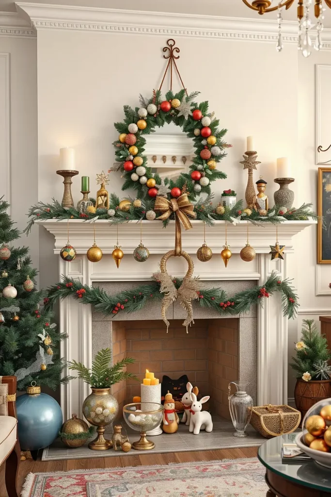 64 Christmas Fireplace Decor Ideas 2025 to Make Your Holiday Warm and Stylish
