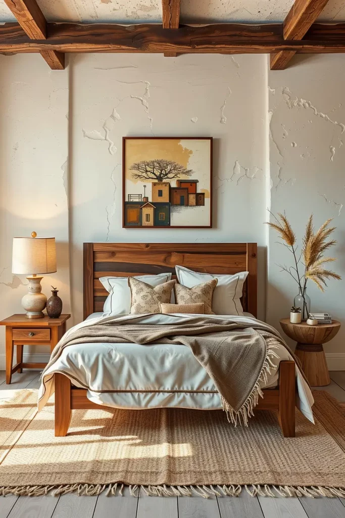 60 Eclectic Bedroom Design With Natural Textures for a Stylish and Cozy Interior