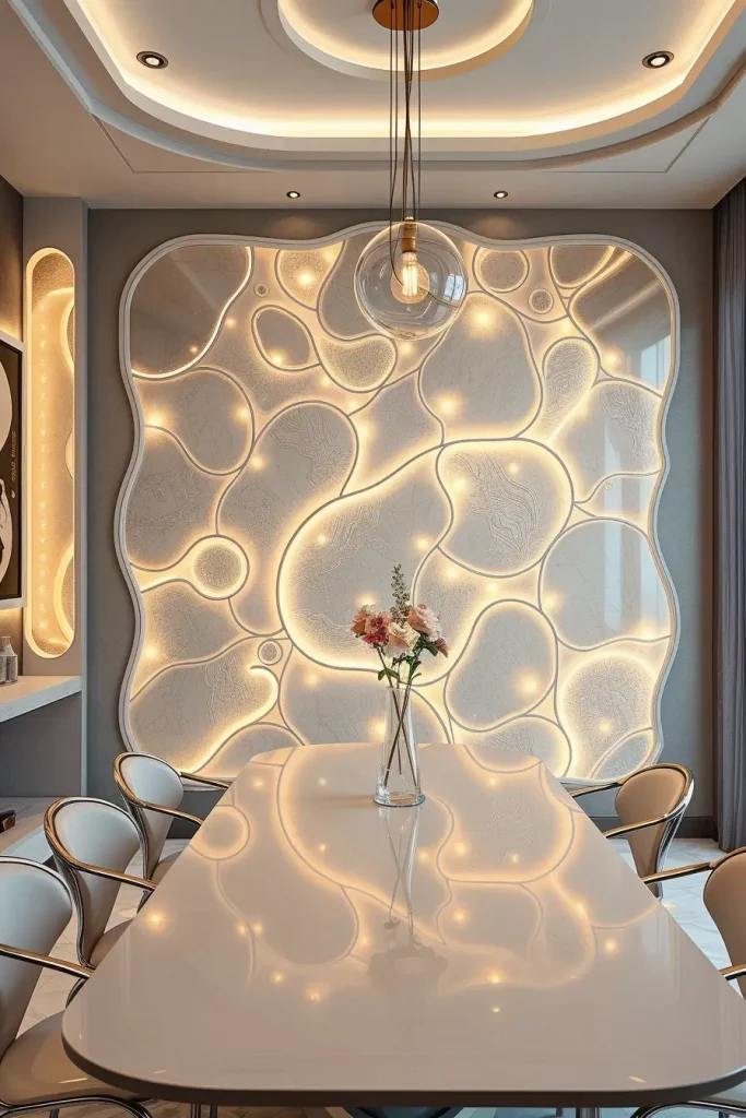 62 Dining Room Accent Wall in a Surreal-Style