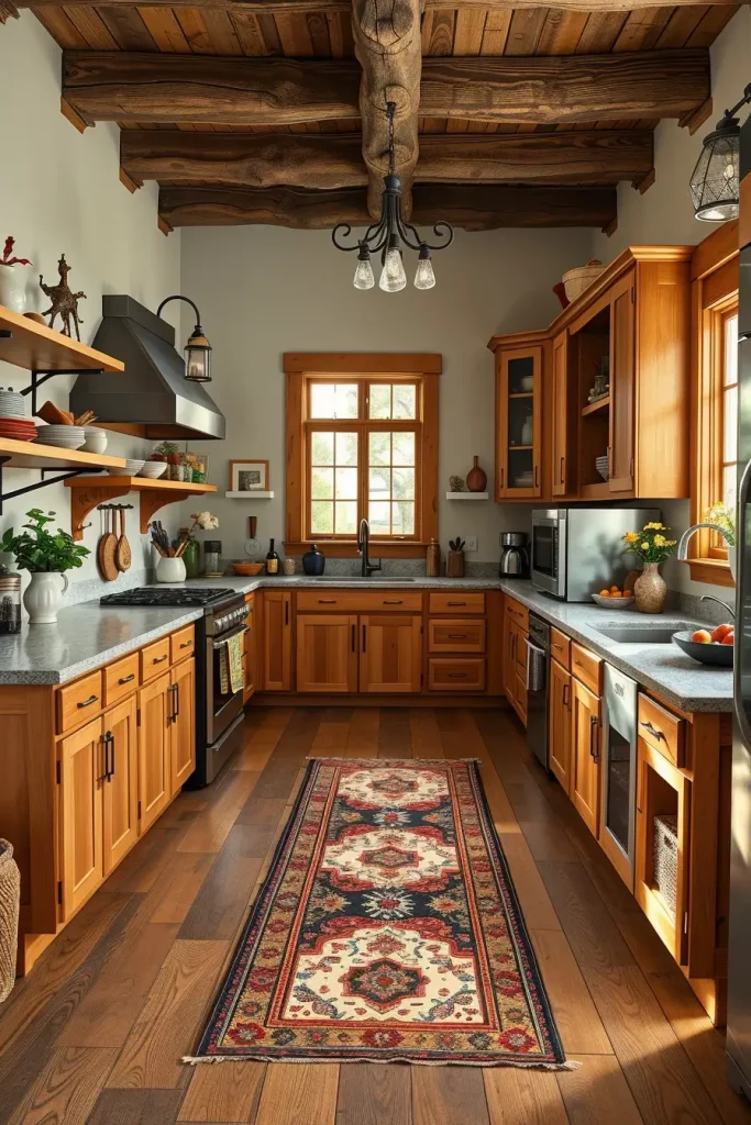 62 Eclectic Kitchen Design with Natural Textures