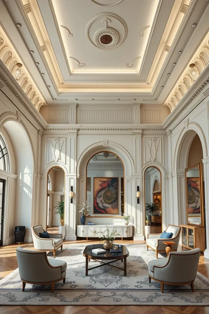 64 Stunning Art Deco Revival Living Room Décor Ideas for Glamorous Interiors