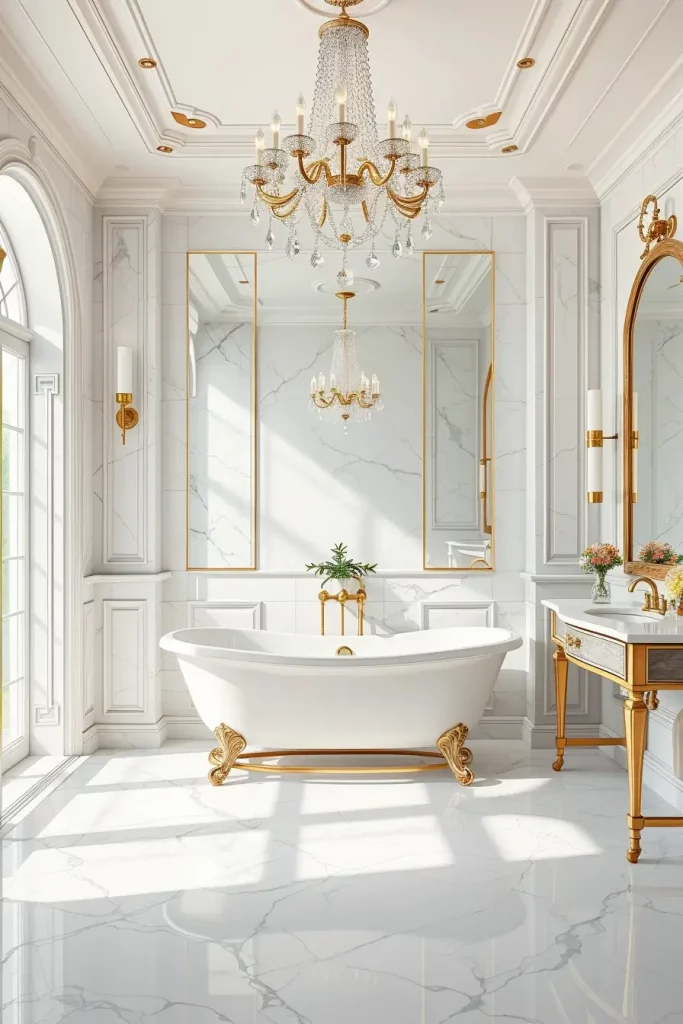 64 Luxury Bathroom Tile Idea for Elegant and Timeless Designs