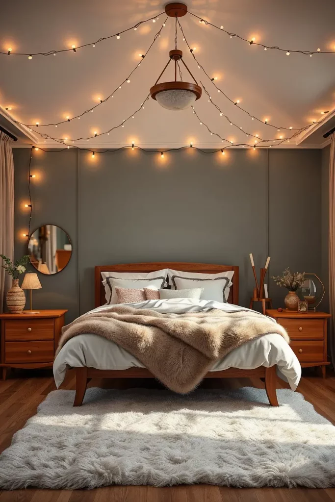 60 Christmas Lights in the Bedroom 2025: Magical and Cozy Holiday Ideas