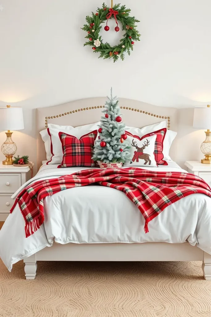 62 Christmas Bedroom Decor Ideas 2025: Cozy & Modern Holiday Inspiration