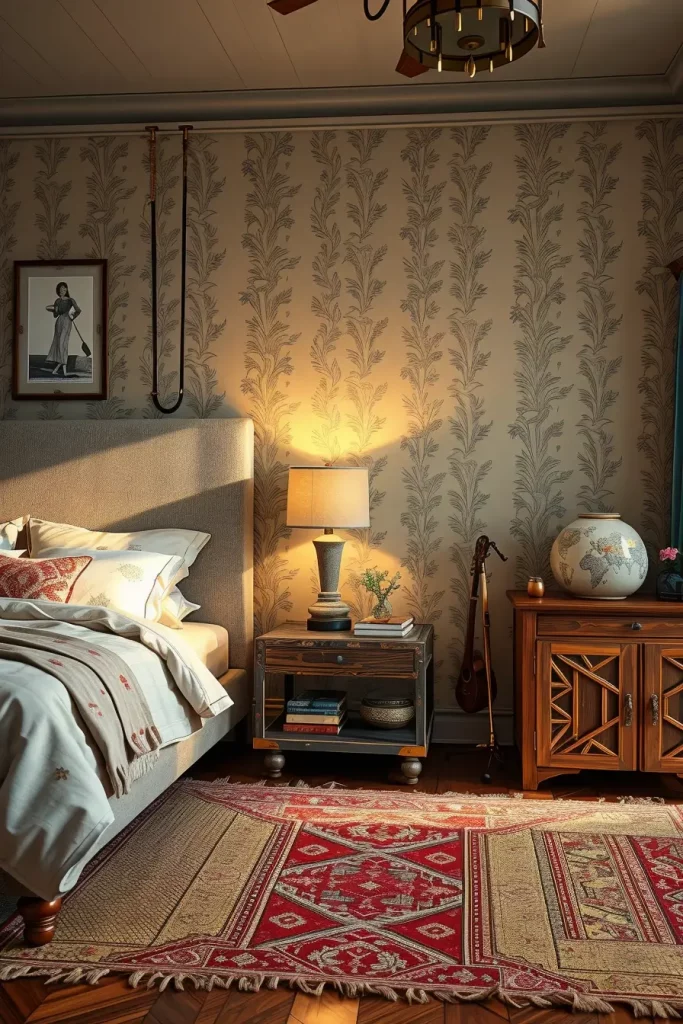 60 Eclectic Bedroom Design With Natural Textures for a Stylish and Cozy Interior