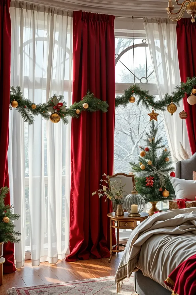 62 Christmas Bedroom Decor Ideas 2025: Cozy & Modern Holiday Inspiration