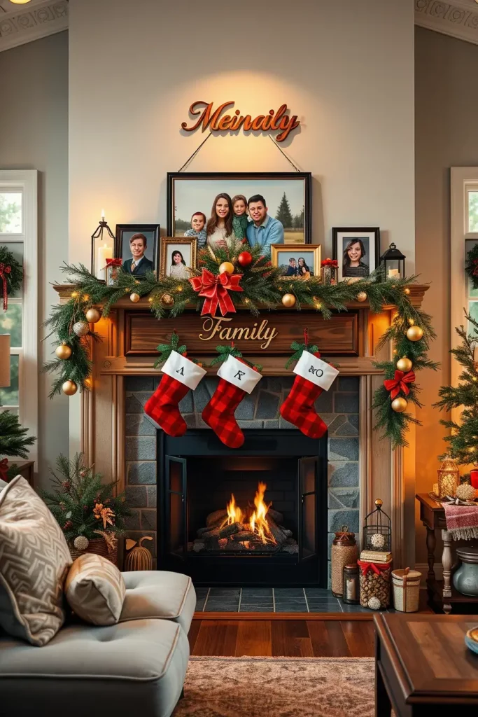 64 Christmas Mantle Decor Ideas 2025 to Style Your Fireplace Beautifully