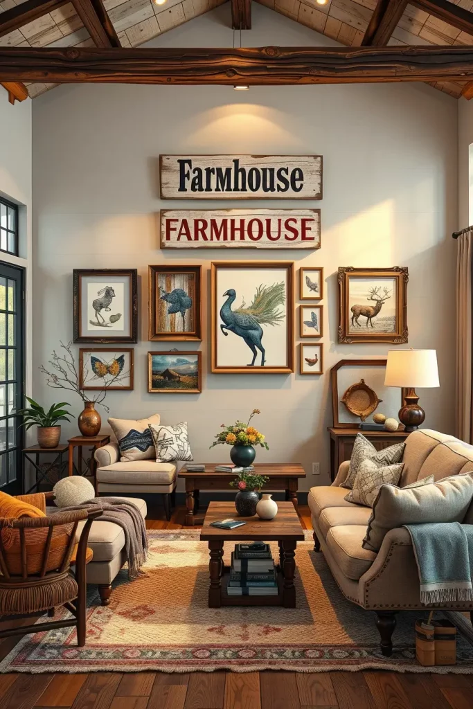 64 Rustic Farmhouse Living Room Ideas for a Cozy and Timeless Home