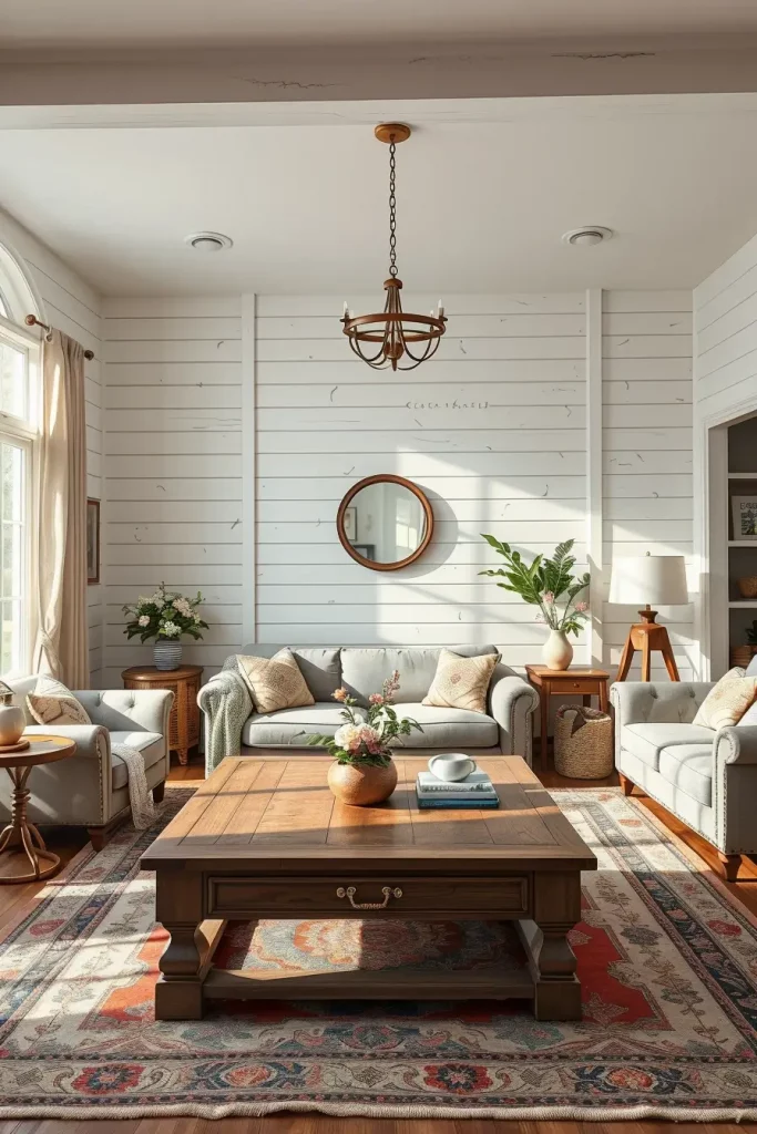64 Rustic Farmhouse Living Room Ideas for a Cozy and Timeless Home