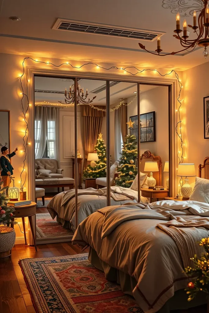 60 Christmas Lights in the Bedroom 2025: Magical and Cozy Holiday Ideas