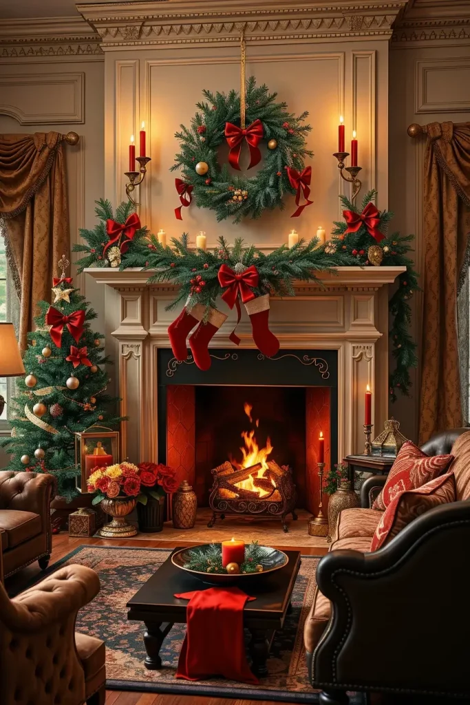 64 Christmas Fireplace Decor Ideas 2025 to Make Your Holiday Warm and Stylish