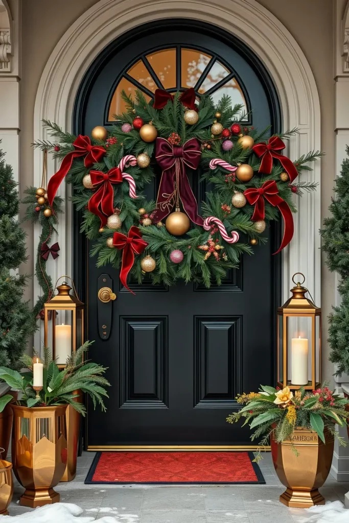 62 Christmas Wreaths for Front Door Ideas 2025 to Transform Your Holiday Decor