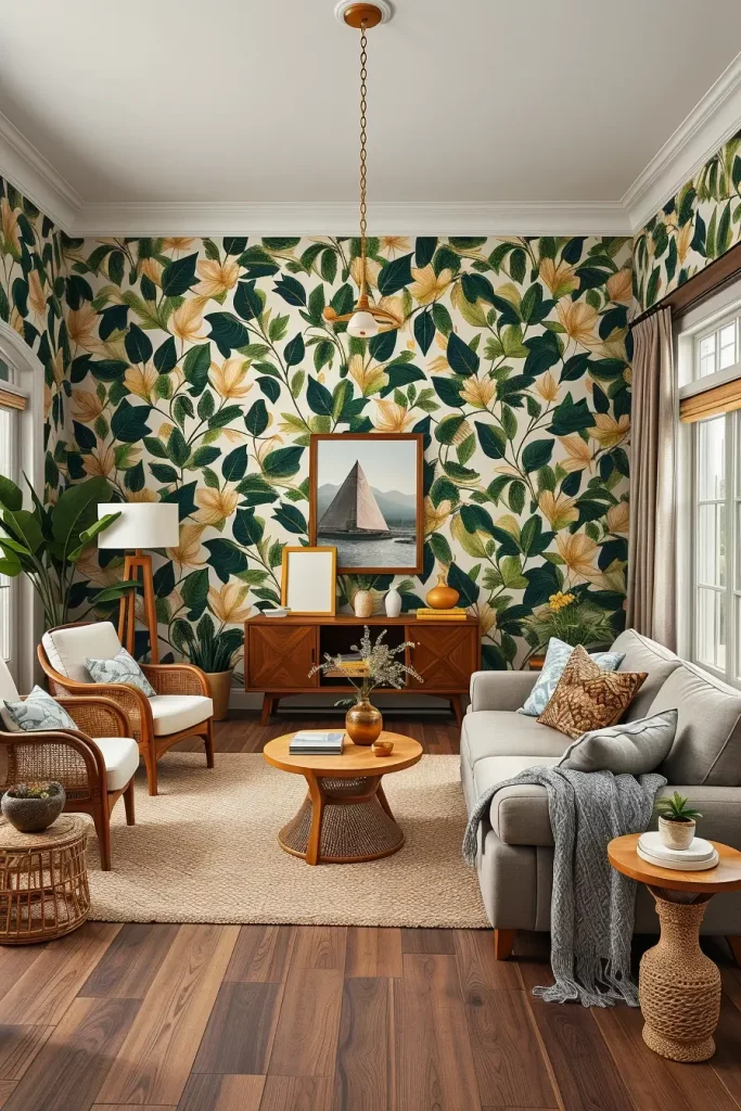 63 Eclectic Living Room Design with Natural Textures