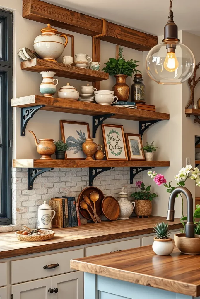 62 Eclectic Farmhouse Interior Design with Natural Textures and Rustic Charm