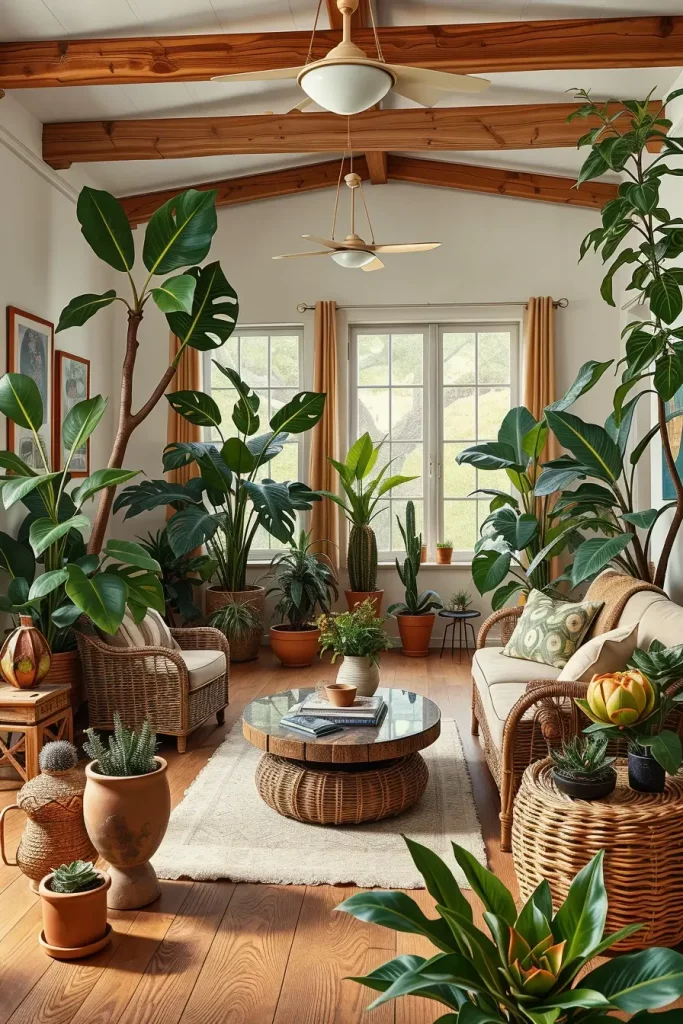 62 Rustic Farmhouse Maximalist Living Room Decor Ideas